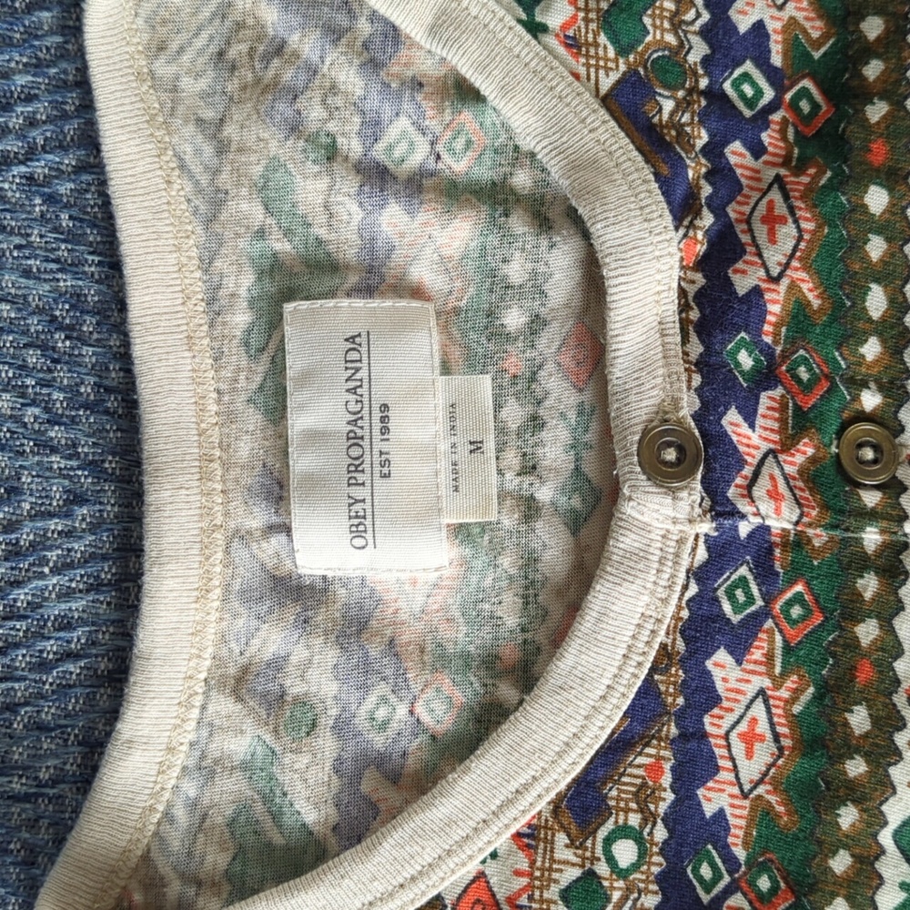 Obey Multicolor Patterned Short Sleeve Tee - Picture 3 of 6
